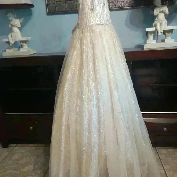 Petite Adele Sequined Formal  Dress Gown Size 10 - Picture 9 of 15